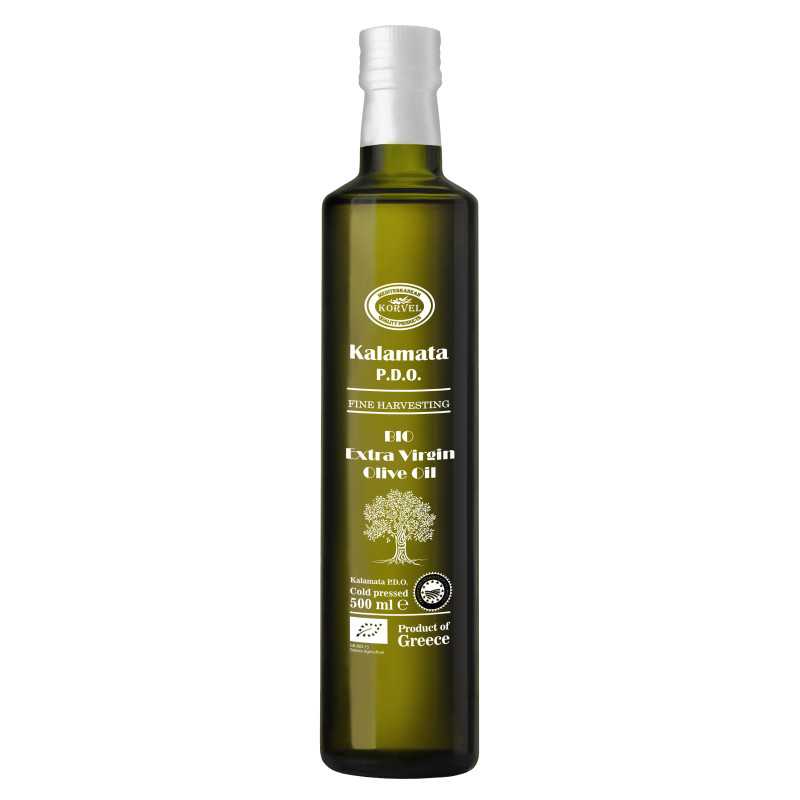 Premium Greek Organic Extra Virgin Olive Oil - KORVEL | Dorica Glass Bottle